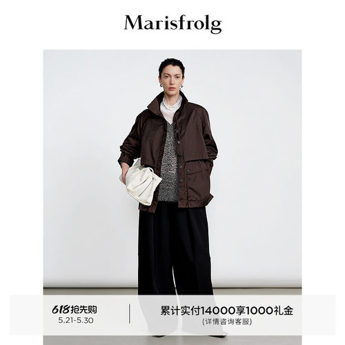 【筑感风衣】Marisfrolg玛丝菲尔2026春新款轻量感气质风衣外套