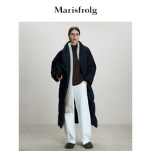【白鹅绒】Marisfrolg玛丝菲尔25冬新款多色西装领廓形外套羽绒服
