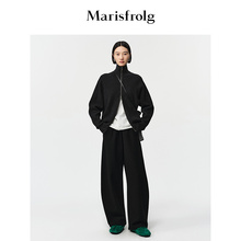 【美利奴羊毛】Marisfrolg玛丝菲尔2025冬新款经典羊毛休闲马蹄裤