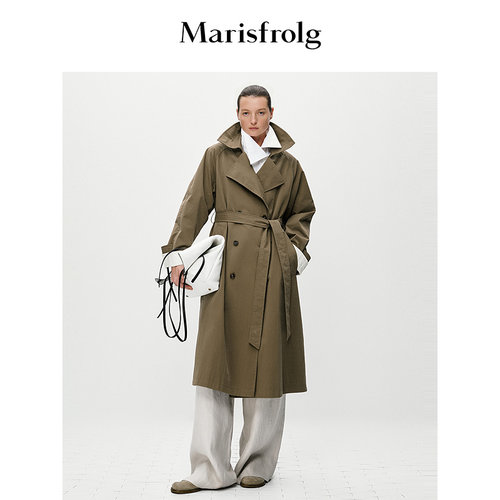 【筑感美学】Marisfrolg玛丝菲尔春款多穿百搭长款风衣式外套