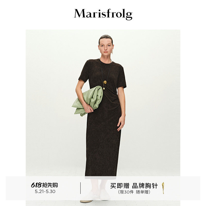 【新能量裙像】Marisfrolg玛丝菲尔春新款新中式连衣裙