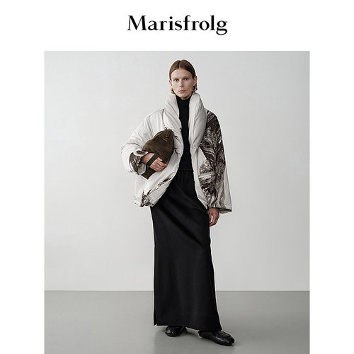 【艺术家灵感】Marisfrolg玛丝菲尔冬白鹅绒保暖羽绒外套