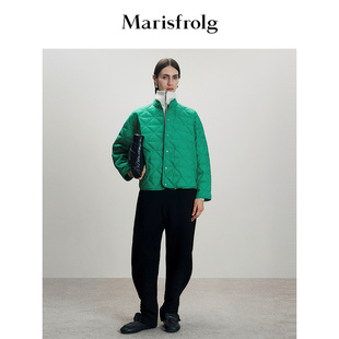 【90白鹅绒】Marisfrolg玛丝菲尔冬新款羽绒服轻薄菱格绗缝外套