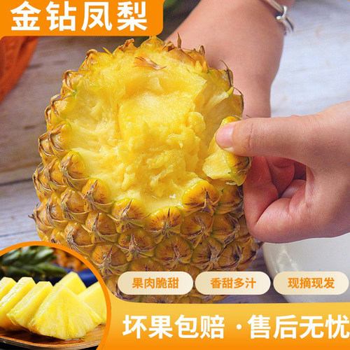 正宗海南台农17号金钻凤梨9斤整箱树上熟当季新鲜水果非菠萝