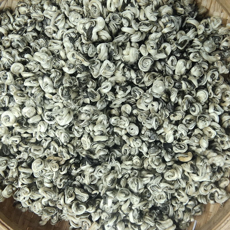云南普洱单芽碧螺春绿茶新茶雪螺绿茶特级清香型嫩芽散装500g