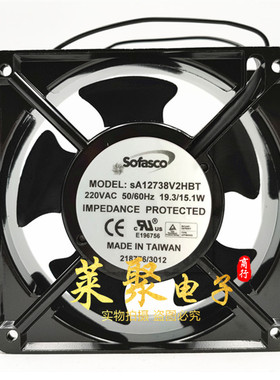 sA12738V2HBT全新正品220VAC 50/60HZ 19.3/15.1W风机Sofasco风扇