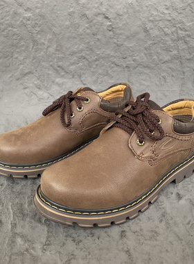 骆TUO动感正品男鞋英伦风正装大头工装鞋真皮头层牛皮38 39 40码