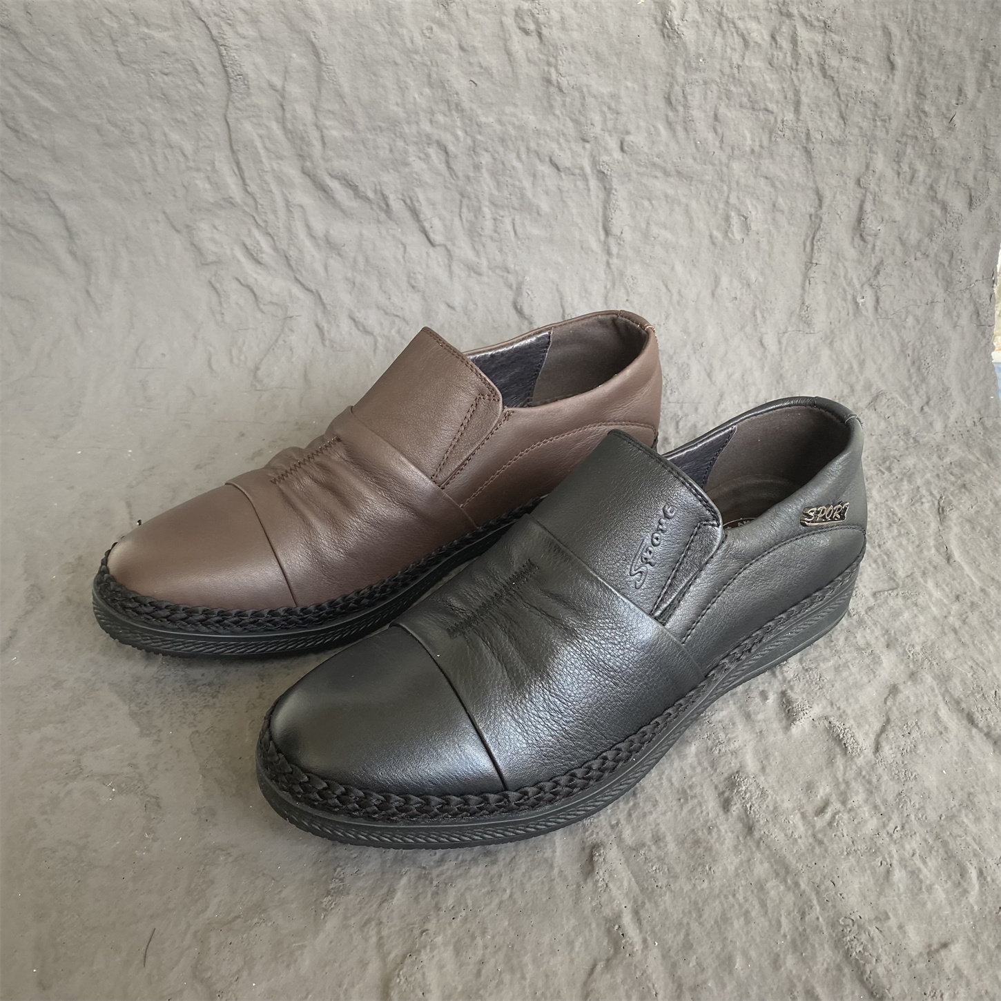 实体品牌春秋款男休闲防滑耐磨低帮豆豆鞋真皮头层牛皮39/40/41码,流行男鞋,乐福鞋（豆豆鞋）,淘宝优惠券,粉丝福利购,淘宝优惠卷