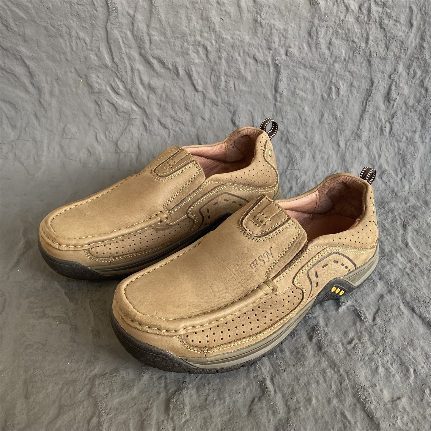 美洲象英伦风复古休闲工装鞋