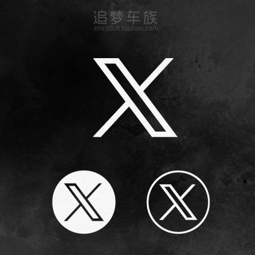 马斯克Elon musk twitter x标防水反光车贴特斯拉X个性汽车贴纸
