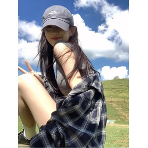 网图现货格子长袖衬衫春秋季新款XZ618-CS695-P40图片