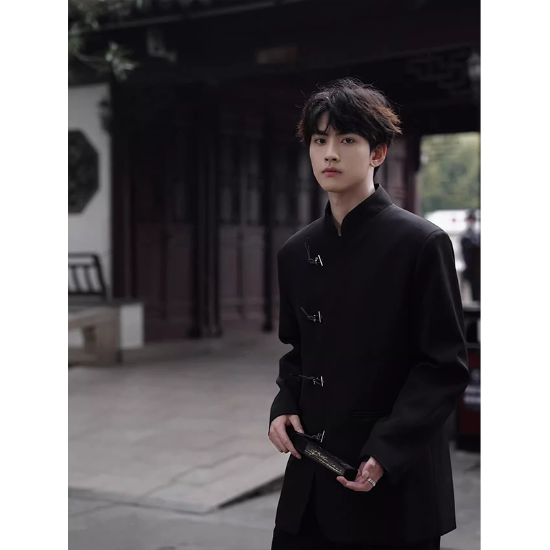 网图现货新中式风西装618-1-XZ01-P90控118,男装西服套装,星座618-1