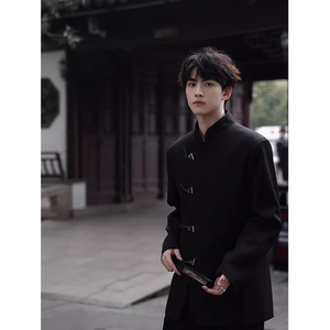 网图现货新中式风西装618-1-XZ01-P90控118图片