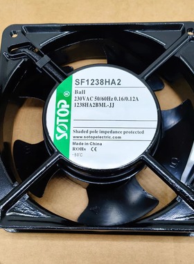 全新SOTOP SF1238HA2 230VAC 1238HA2BML-JJ 0.16/0.12A 散热风扇