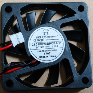 全新PELKO Motors C6010H24BPCB1-11 24V 0.15A 6CM厘米 散热风扇
