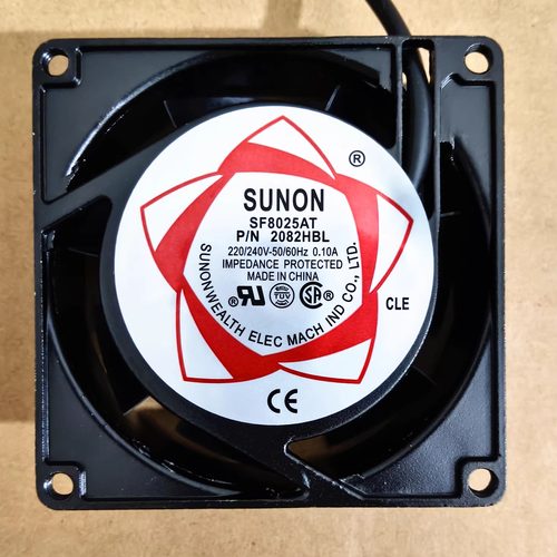 全新 SUNON SF8025AT 2082HBL 220V 0.10A 8CM 小型轴流风机 风扇