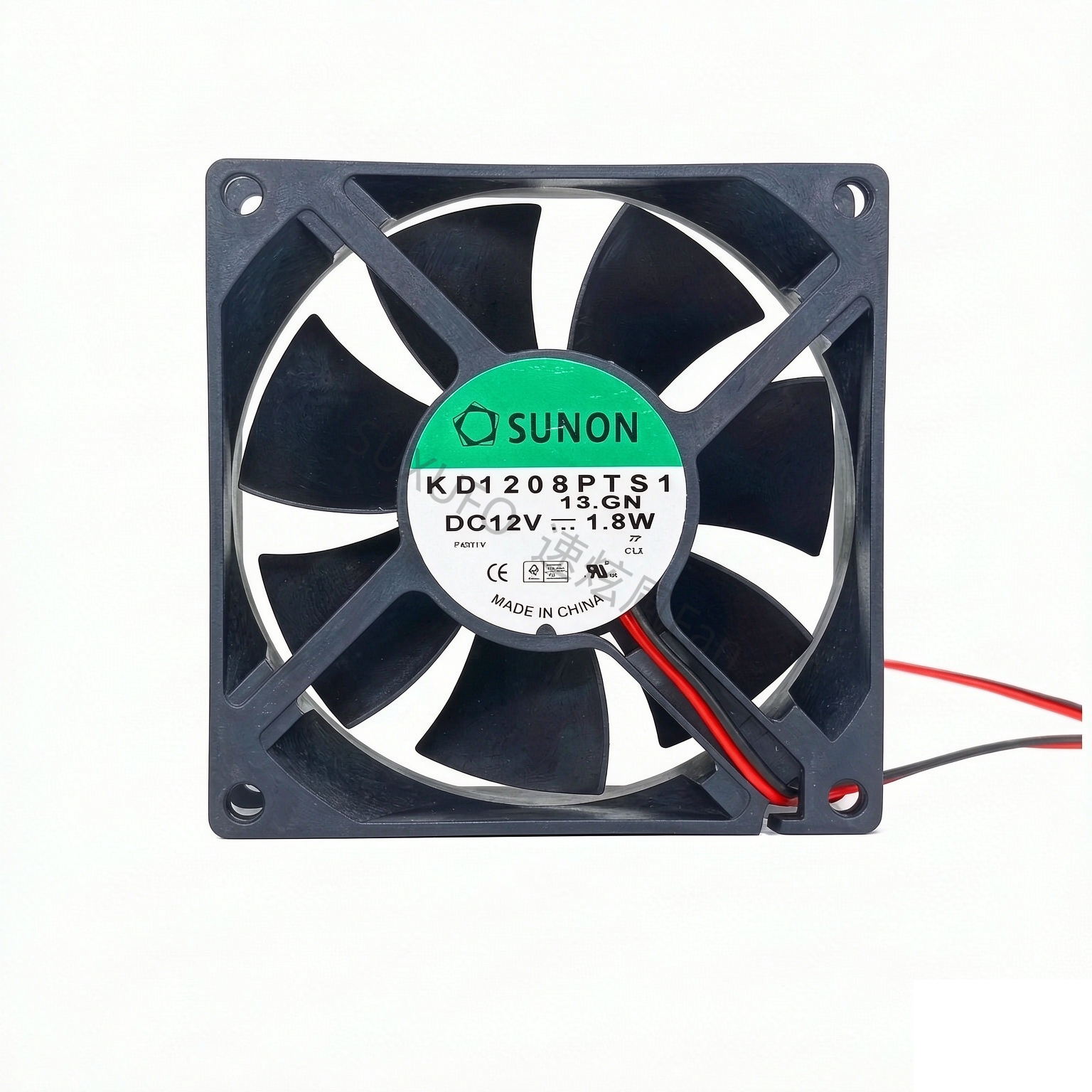 SUNON建准 KD1208PTS1 12V 1.8W 8025 8CM大风量电源机箱散热风扇
