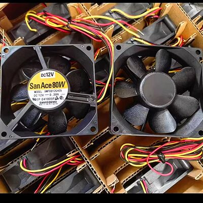 全新原装三洋 9WP0812G405 IP68 12V 0.38A防水防尘 8025 8cm风扇