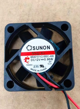 全新建准SUNON MB40101V2-000C-A99 12V 0.96W 4010 4CM 散热风扇