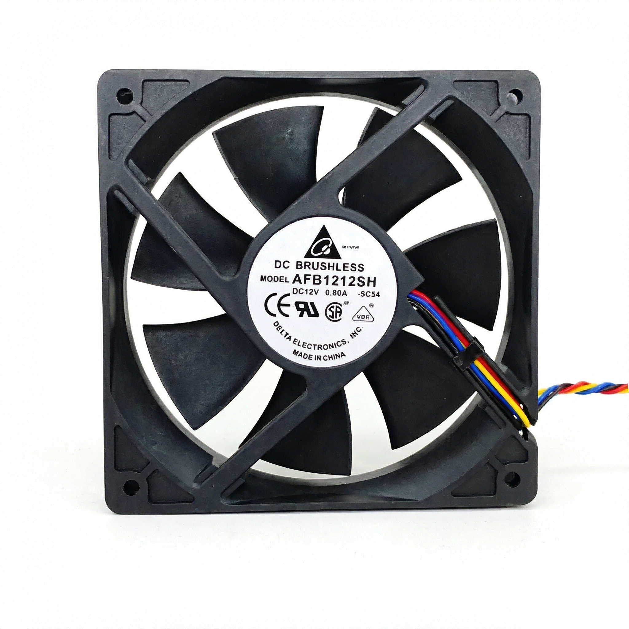 全新台达AFB1212SH 电源机箱散热大风量风扇12025 12CM 12V 0.80A