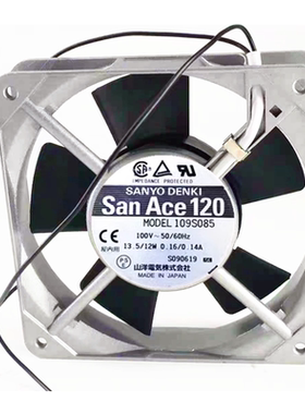 三洋San Ace120 109S085 100V 12025 2CM厘米 0.16/0.14A散热风扇