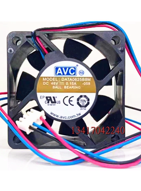 全新原装AVC DATA0625B8M-058 48V 0.15A 3线 6025 6cm 散热风扇