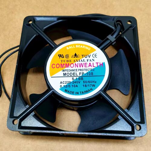 全新 FP-108 S-1 BB AC220 18/17W COMMONWEALTH 12038 12cm 风扇