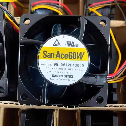 全新原装San Ace60W 9WL0612P4S009 12V 0.67A ip68防水 金属风扇