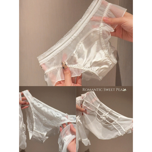 不支持退换！*《白栀子》 蕾丝网纱女士内裤