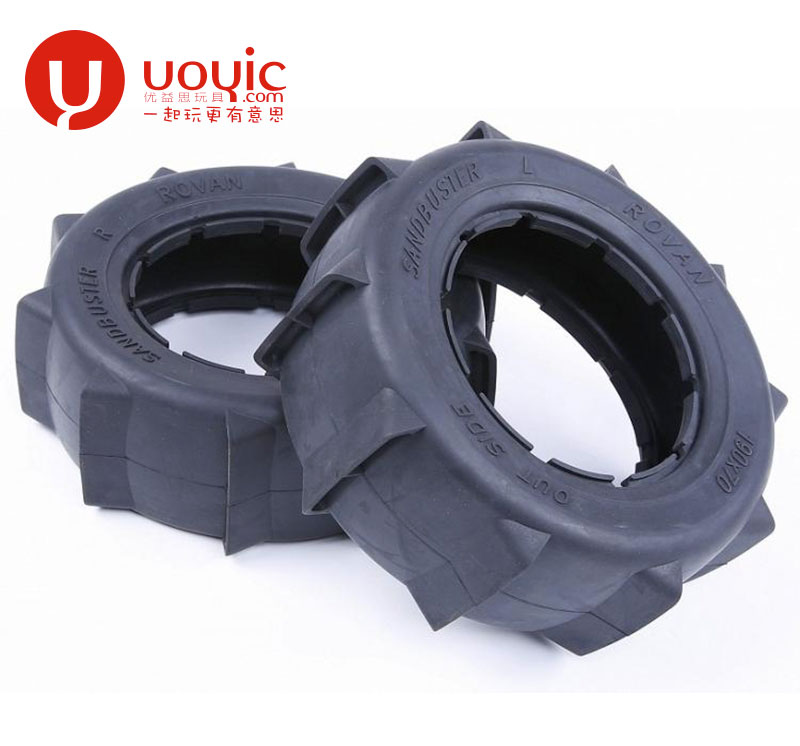 若凡KM赛亚 baja 5T SC 后轮 沙漠胎皮 2只装HPI 95169