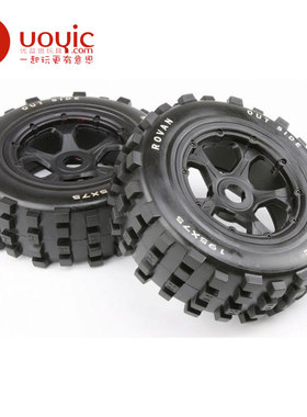 若凡赛亚Baja 5T SC 前轮 荒地大钉胎 总成KM HPI 95158