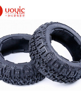 若凡KM赛亚Baja 5B 前轮 三代 荒地胎皮HPI 95190