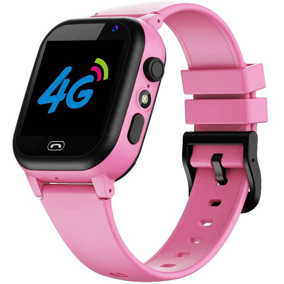 4G出境外版英文儿童GPS定位智能插卡电话手表多频段视频拍照通话