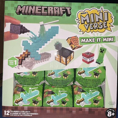 miniverse我的世界盲球正版联名diy迷你微缩玩具武器557272
