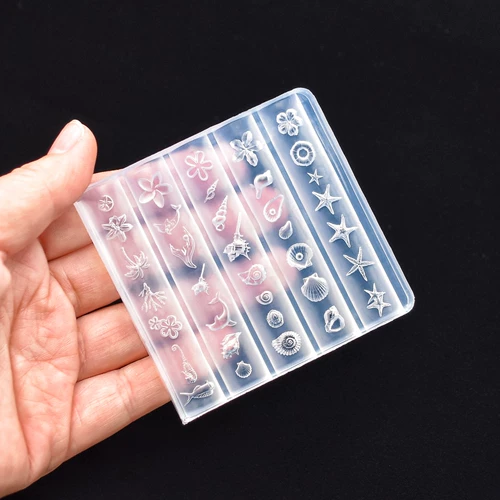 Форма для маникюра, наклейки для ногтей, набор маникюрных инструментов, трехмерное украшение для ногтей с бантиком, в цветочек
