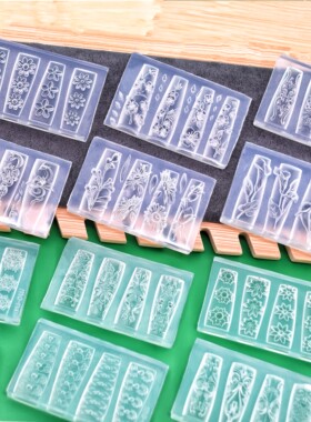 美甲花朵硅胶模具3D立体图案