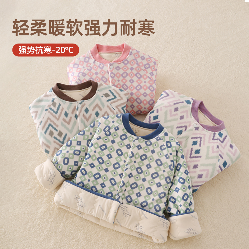 2024驼绒儿童棉袄家居服男童棉服