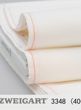 德国Zweigart ZW绣布 抽纱/白线刺绣布 3348/40ct 亚麻欧绣布 5色