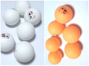 乒乓球橙色白球训练用球新材料耐打不易破三星批发游戏道具