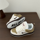 韩版小众拼色设计低帮休闲板鞋女鞋子2025年冬季情侣学生面包鞋男