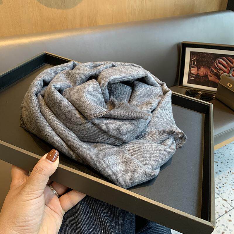 自然肌理感棉麻围巾空调房保暖