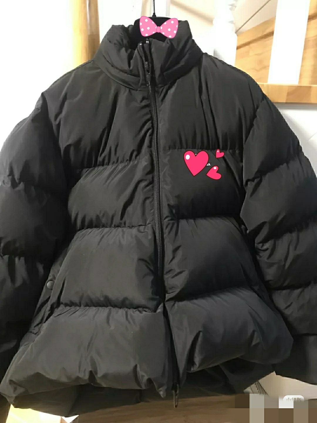 欧阳娜娜迪丽热巴新款巴黎羽绒服宽松外套面包服丽机场短款