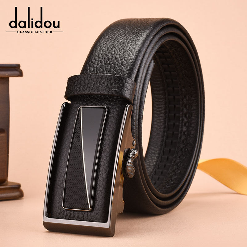 内穿式皮带男真皮商务自动扣简约青年韩版休闲纯牛皮男士裤腰带潮
