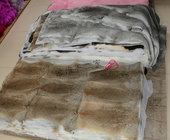 真兔皮拼接兔毛毯子床毯座垫飘窗垫派克服袖 布料皮面料 子内胆服装