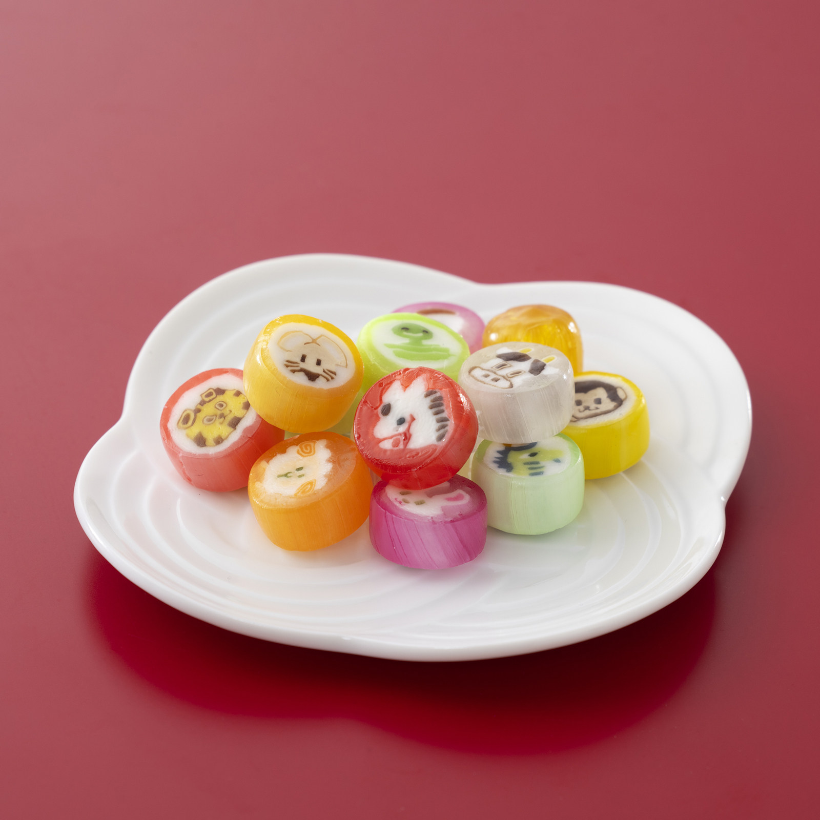 日本直邮 小仓山庄 新年糖果水果味干支糖果 十二生肖图案共18粒