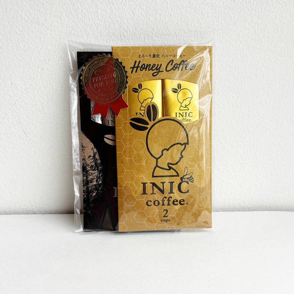 日本直邮INIC coffee 巧克力咖啡2杯 + 蜂蜜咖啡2杯套装 速溶咖啡