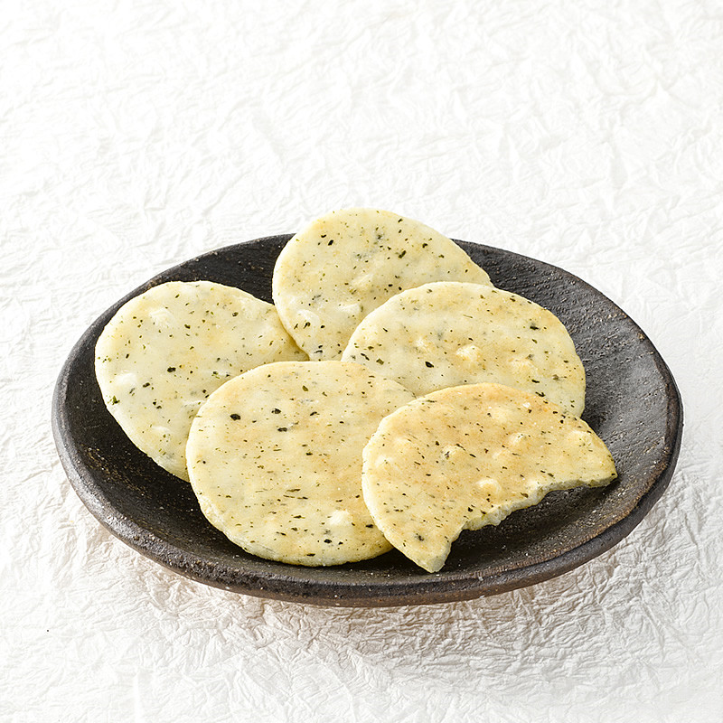 日本直邮小仓山庄 京味薄仙贝青海苔调味米饼家庭分享装 120g/袋