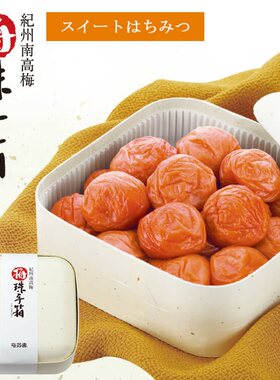 日本直邮 梅干礼品和歌山纪州南高梅甜蜜蜂蜜款梅翁园盐分5% 600g
