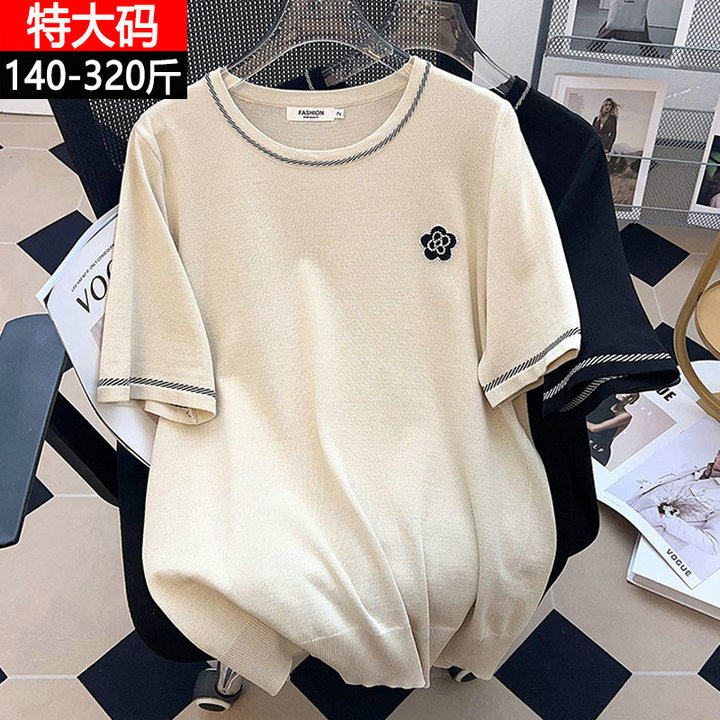 320胖mm宽松短袖t恤夏装学生体恤