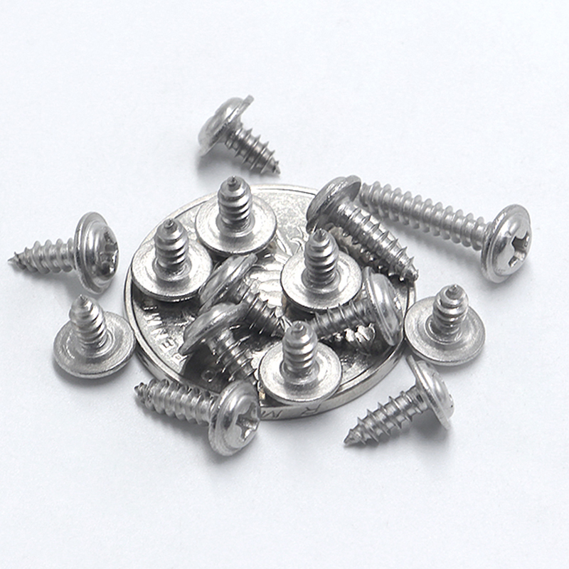 精密镀镍微型电子圆头自攻小螺丝